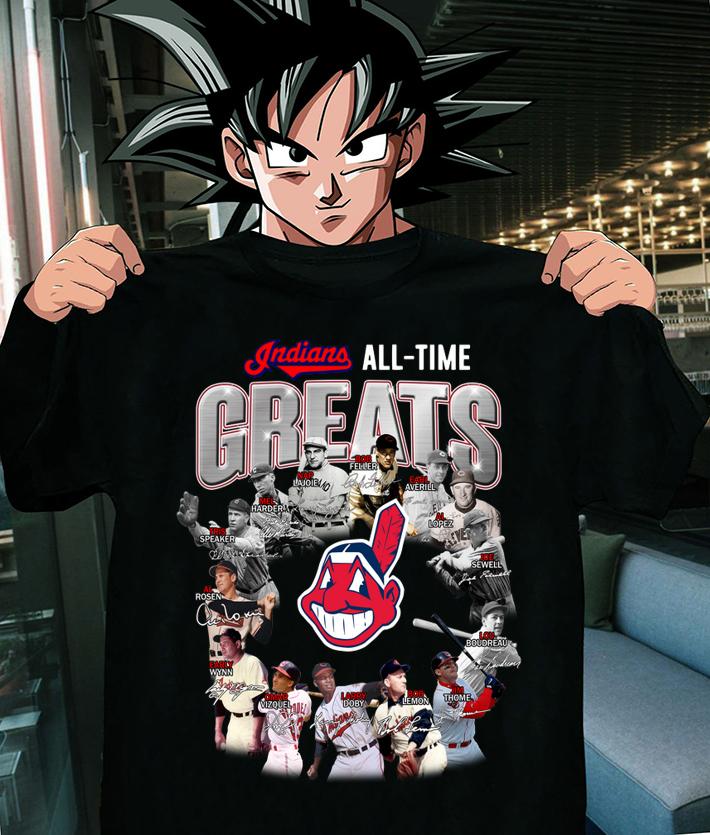 Cleveland Indians all time greats legends all signature t-shirt shirt