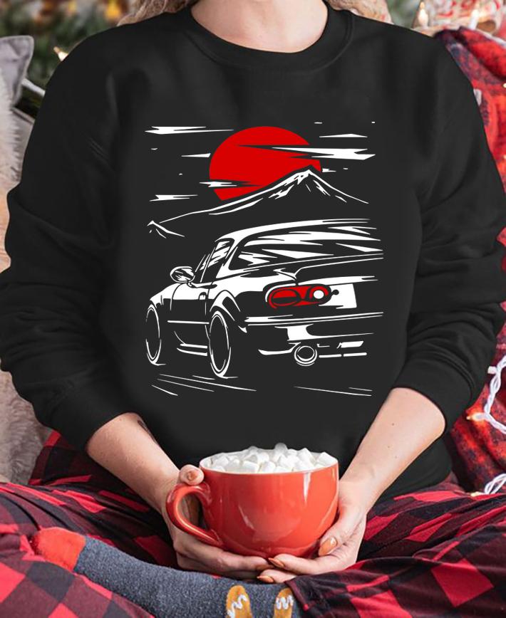 Miata Mx5 JDM Car Japanese Sunset t-shirt sweatshirt