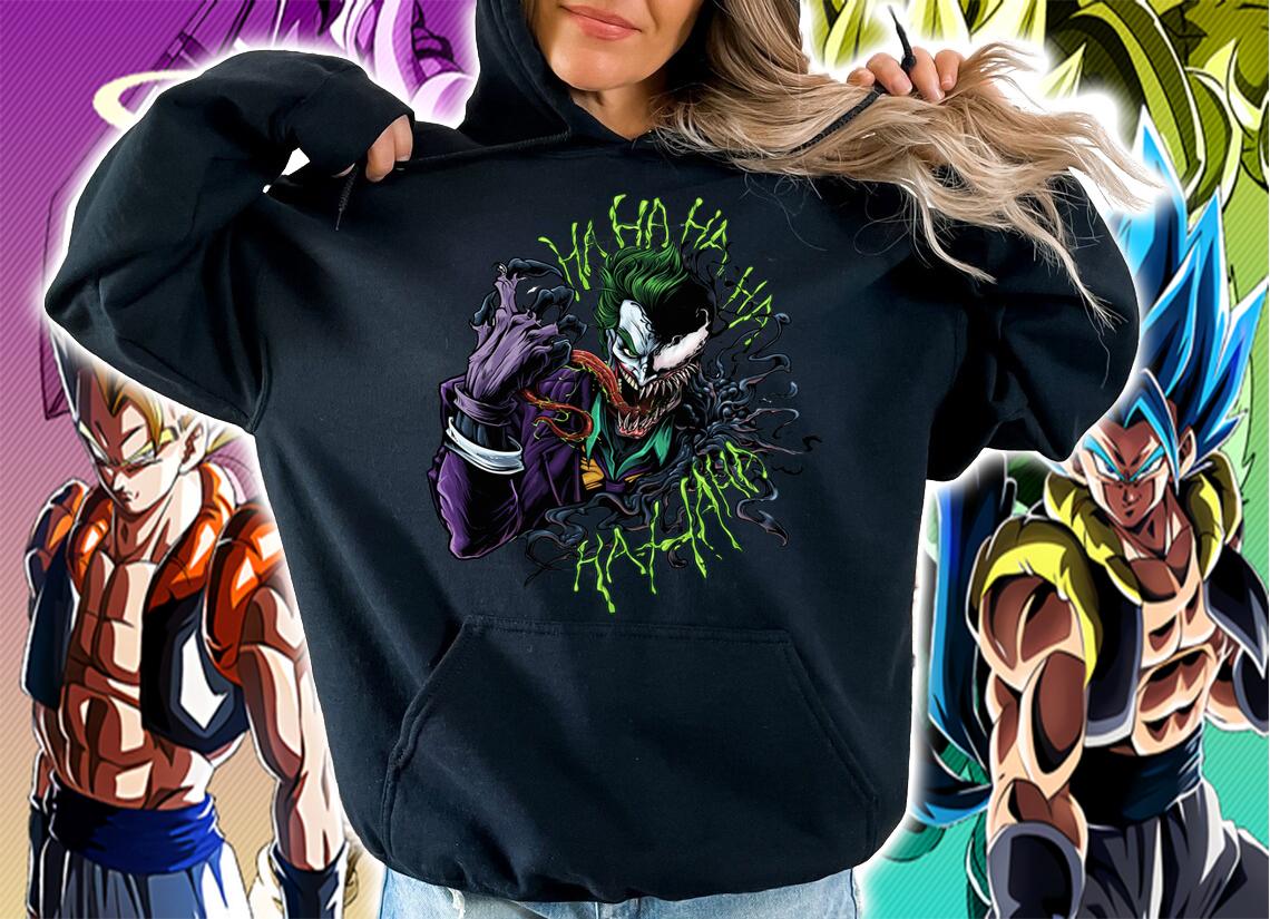 Joker X Venom Hahahaha Hahaha t-shirt hoodie