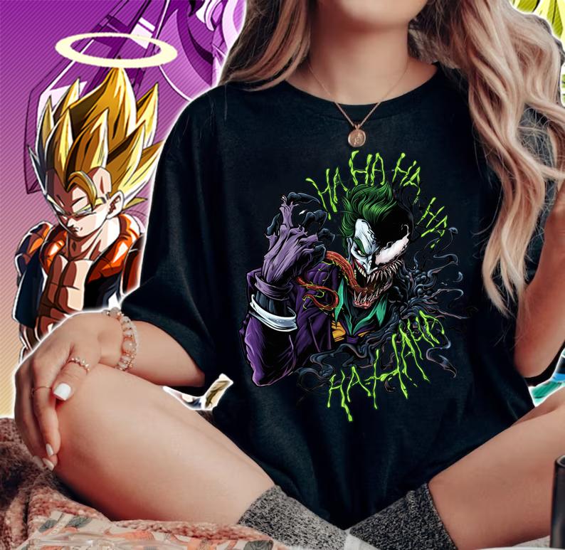Joker X Venom Hahahaha Hahaha t-shirt woman shirt