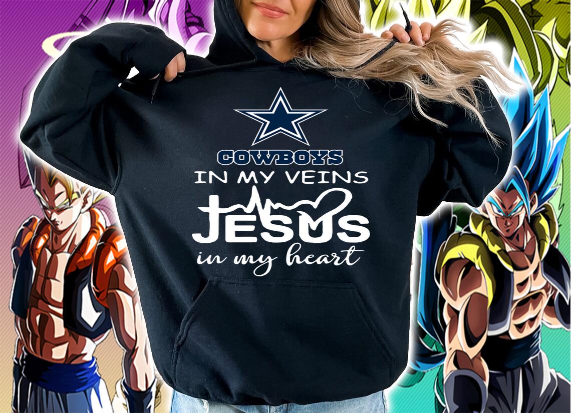 Dallas Cowboys In My Veins Jesus In My Heart t-shirt hoodie