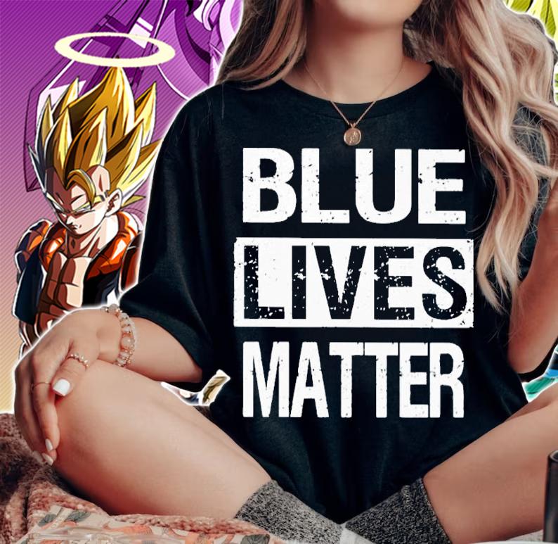Blue lives matter shirt t-shirt woman shirt