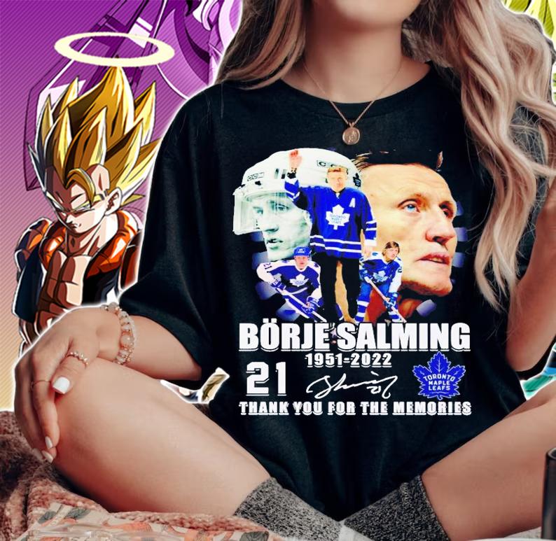 Borje Salming 1951-2022 thank you for the memories signature shirt t-shirt woman shirt