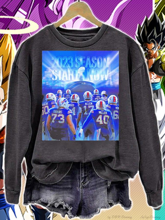 Buffalo Bills Season Start Now 2023 Shirt t-shirt sweatshirt