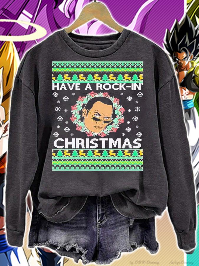 Have A Rockin' Christmas Funny Ugly Christmas shirt t-shirt sweatshirt