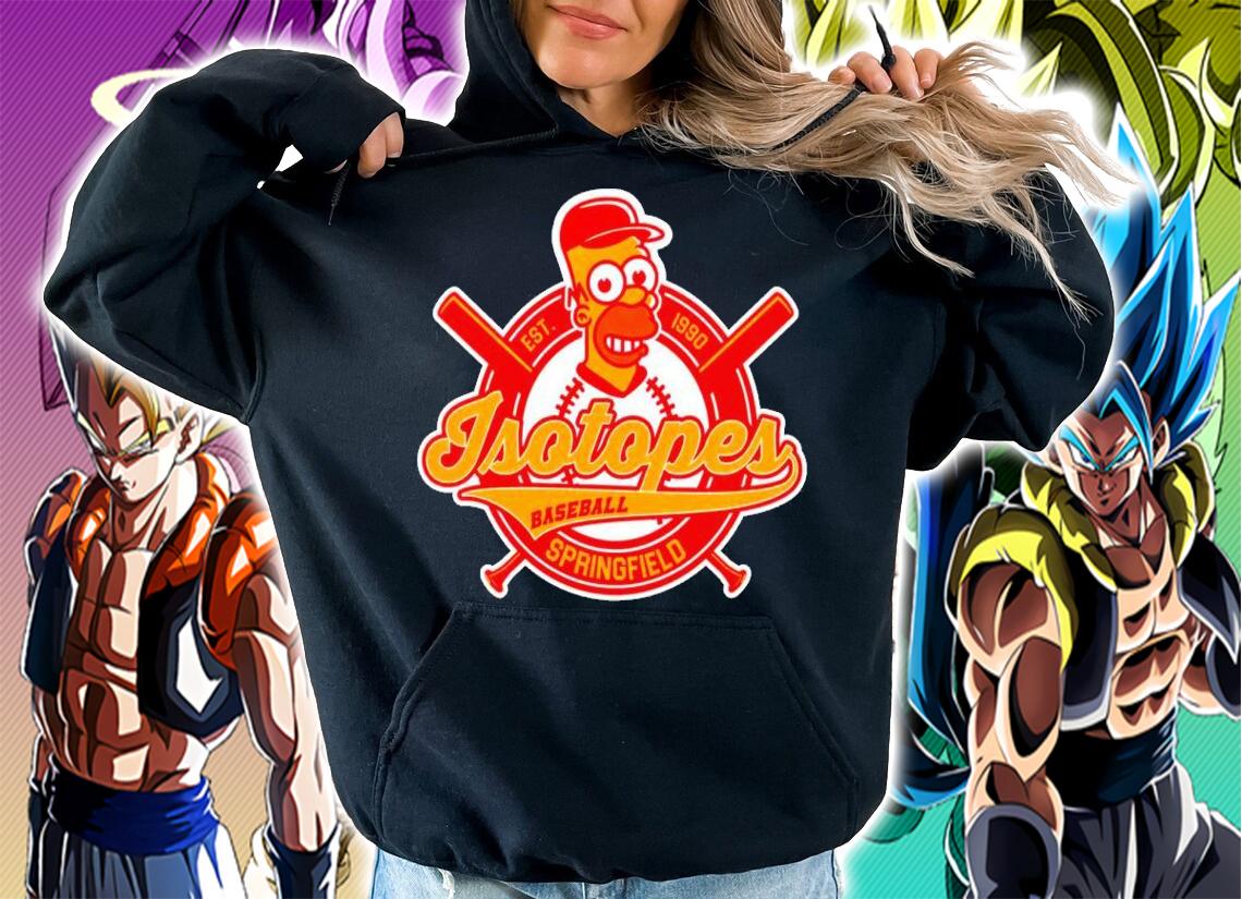Homer Simpson Isotopes Baseball Springfield Est 1990 Shirt t-shirt hoodie