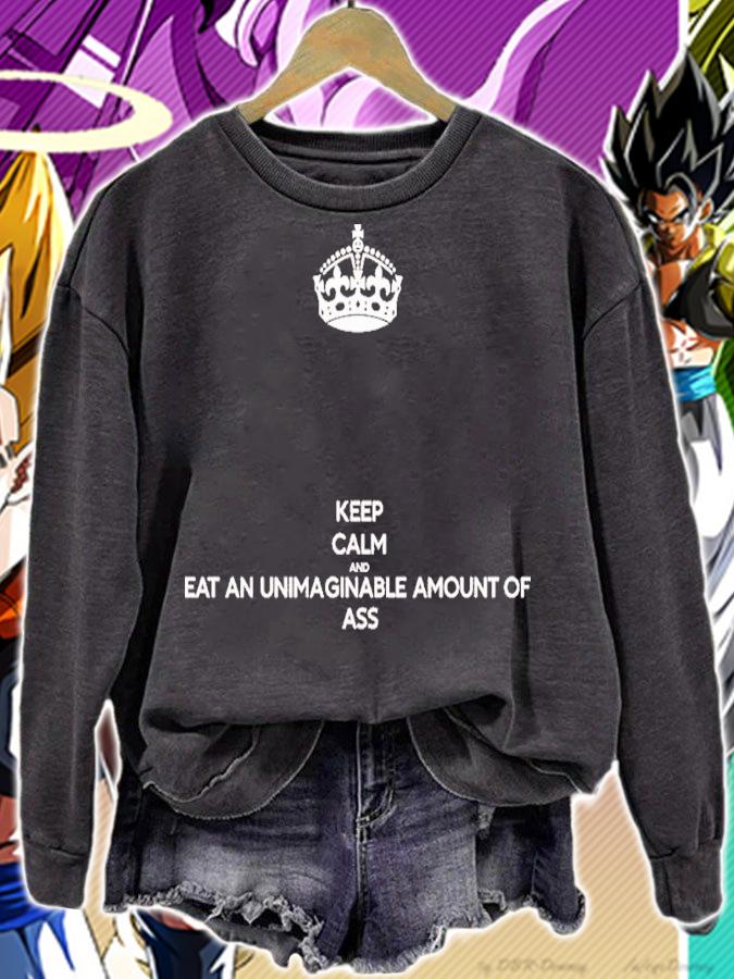 Ninja Sex Party Keep Calm And Eat An Unimaginable Amount Of Ass Shirt t-shirt sweatshirt