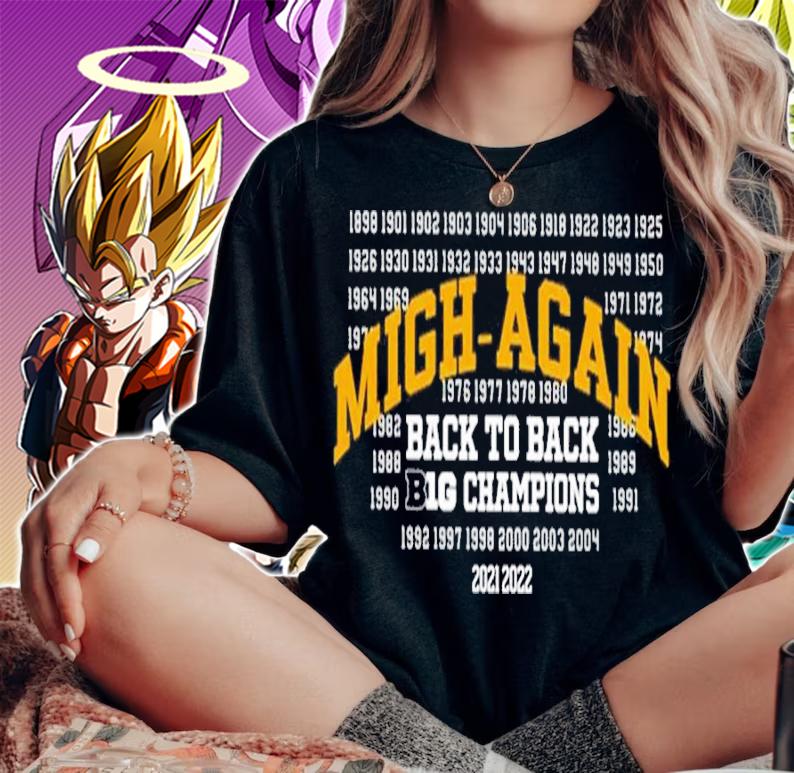 Migh Again Back To Back Big Champions 2021-2022 Shirt t-shirt woman shirt