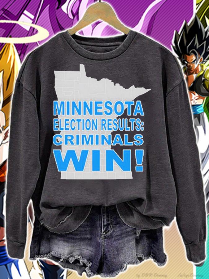 Minnesota Election Results Criminals win shirt t-shirt sweatshirt