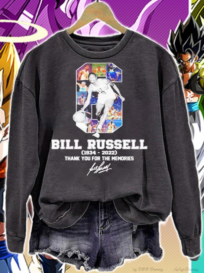 Bill Russell 1934 2022 thank you for the memories signature shirt t-shirt