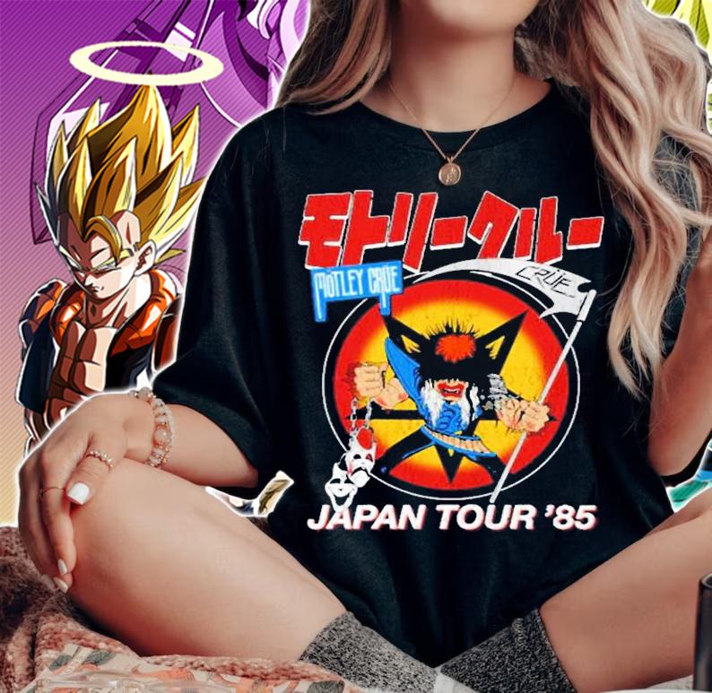 Motley Crue Allister Japan '85 shirt t-shirt