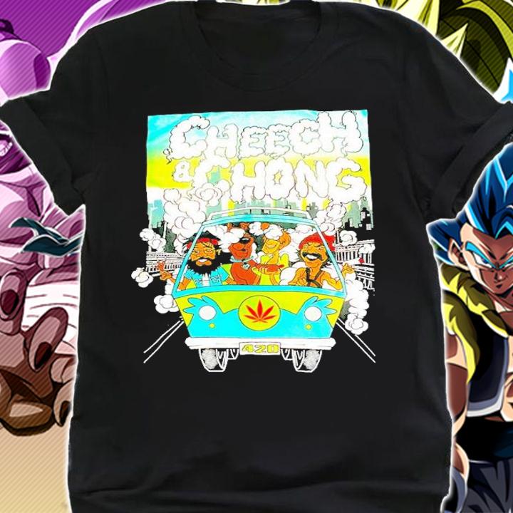 Cheech And Chong On Hippie Car 420 Shirt t-shirt