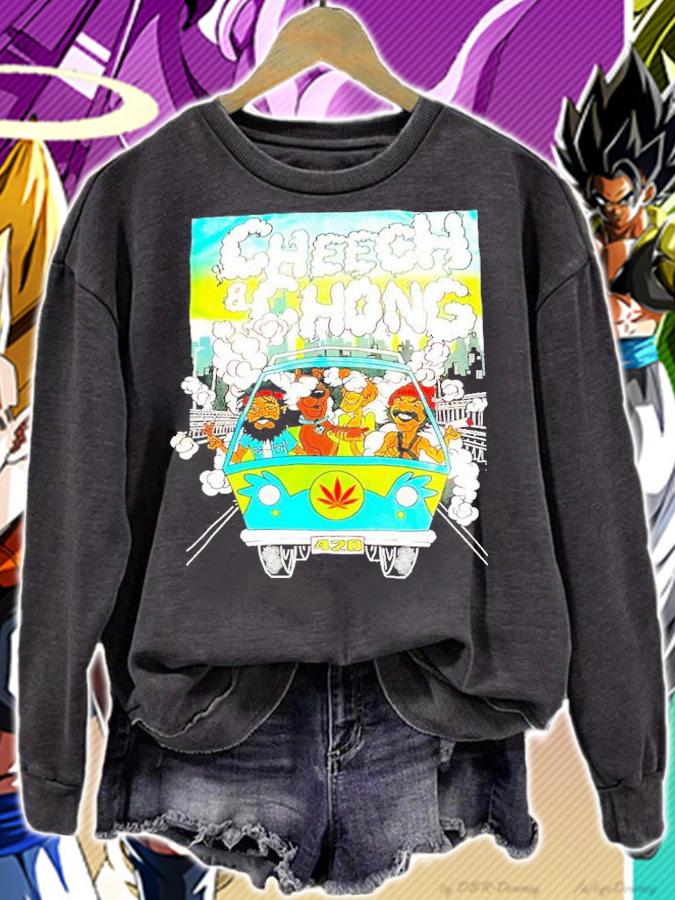Cheech And Chong On Hippie Car 420 Shirt t-shirt