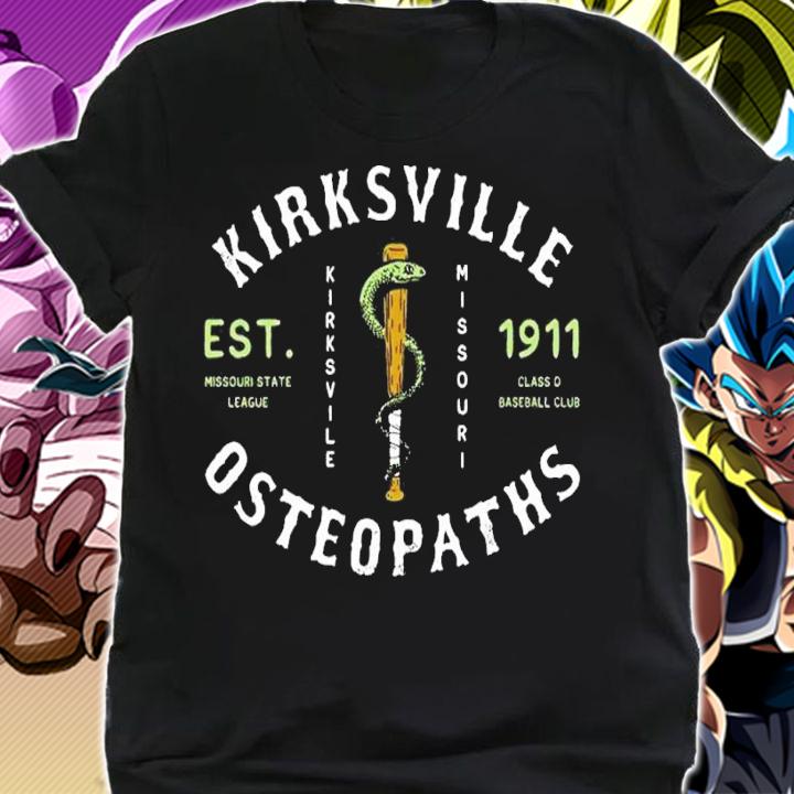 Kirksville Osteopaths Missouri Vintage Defunct Baseball Teams shirt t-shirt shirt