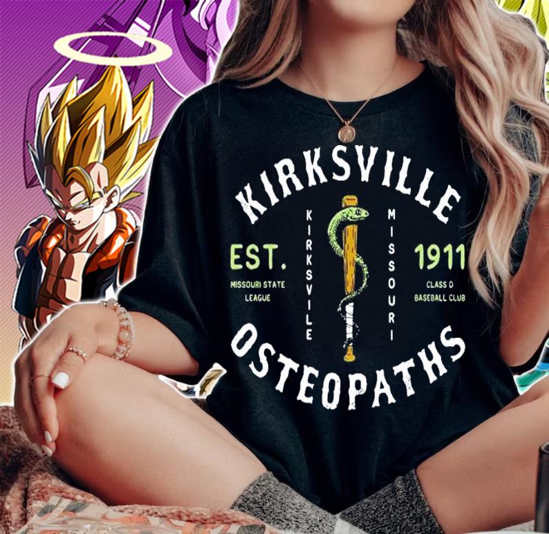 Kirksville Osteopaths Missouri Vintage Defunct Baseball Teams shirt t-shirt woman shirt