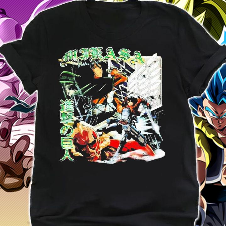 Mikasa Attack On Titan Mikasa Ackerman Combat Suit Season 4 Attack On Titan Shirt t-shirt