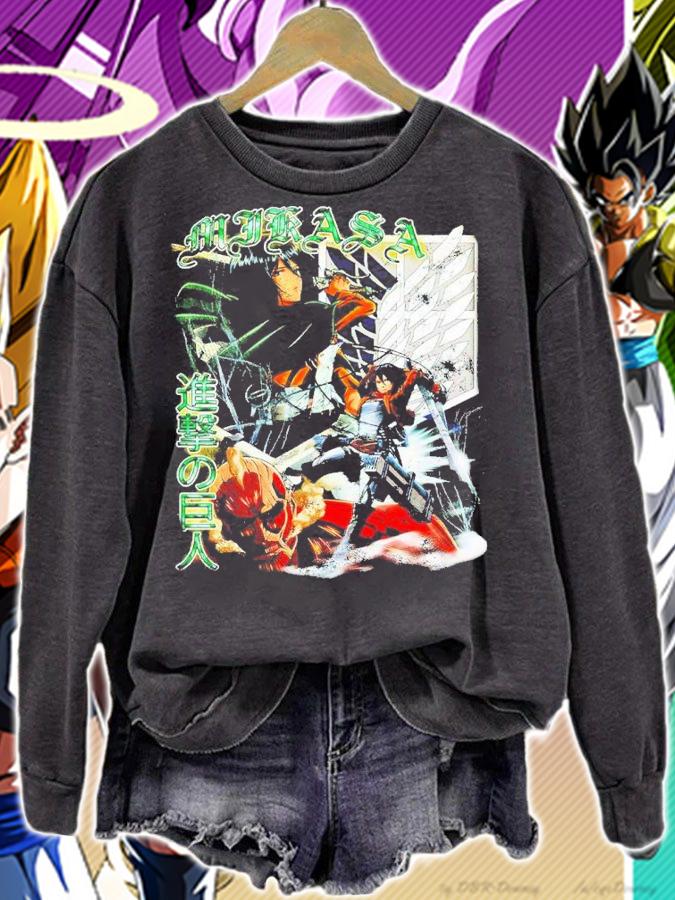 Mikasa Attack On Titan Mikasa Ackerman Combat Suit Season 4 Attack On Titan Shirt t-shirt