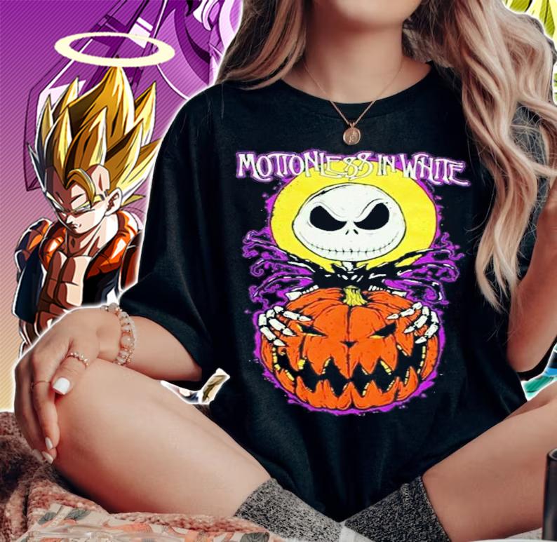 Motionless In White Jack Skellington Shirt t-shirt woman shirt