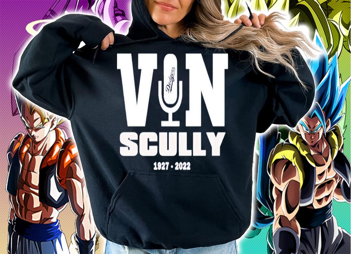 RIP Vin Scully Microphone 1927-2022 T-Shirt t-shirt
