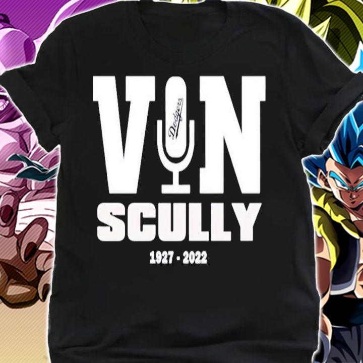 RIP Vin Scully Microphone 1927-2022 T-Shirt t-shirt