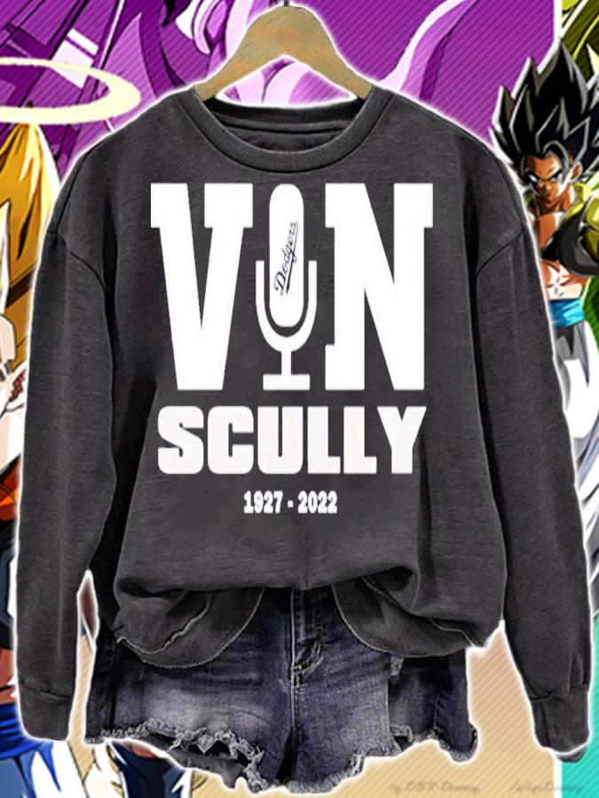 RIP Vin Scully Microphone 1927-2022 T-Shirt t-shirt