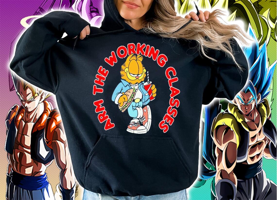 Arm The Working Classes Garfield Meme T-Shirt t-shirt