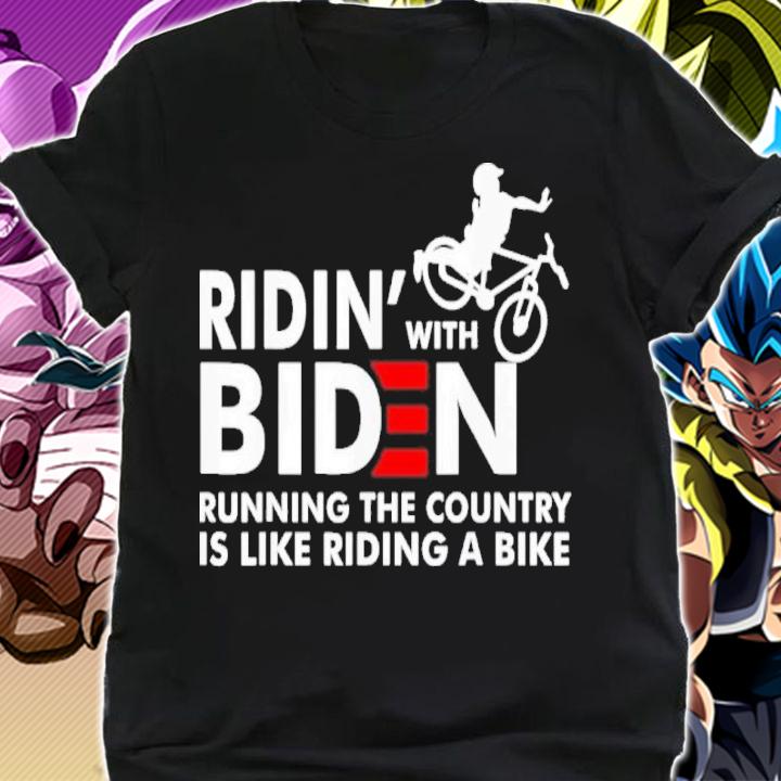 Biden Falling Off His Bicycle Riding With Biden Bike Shirt t-shirt shirt
