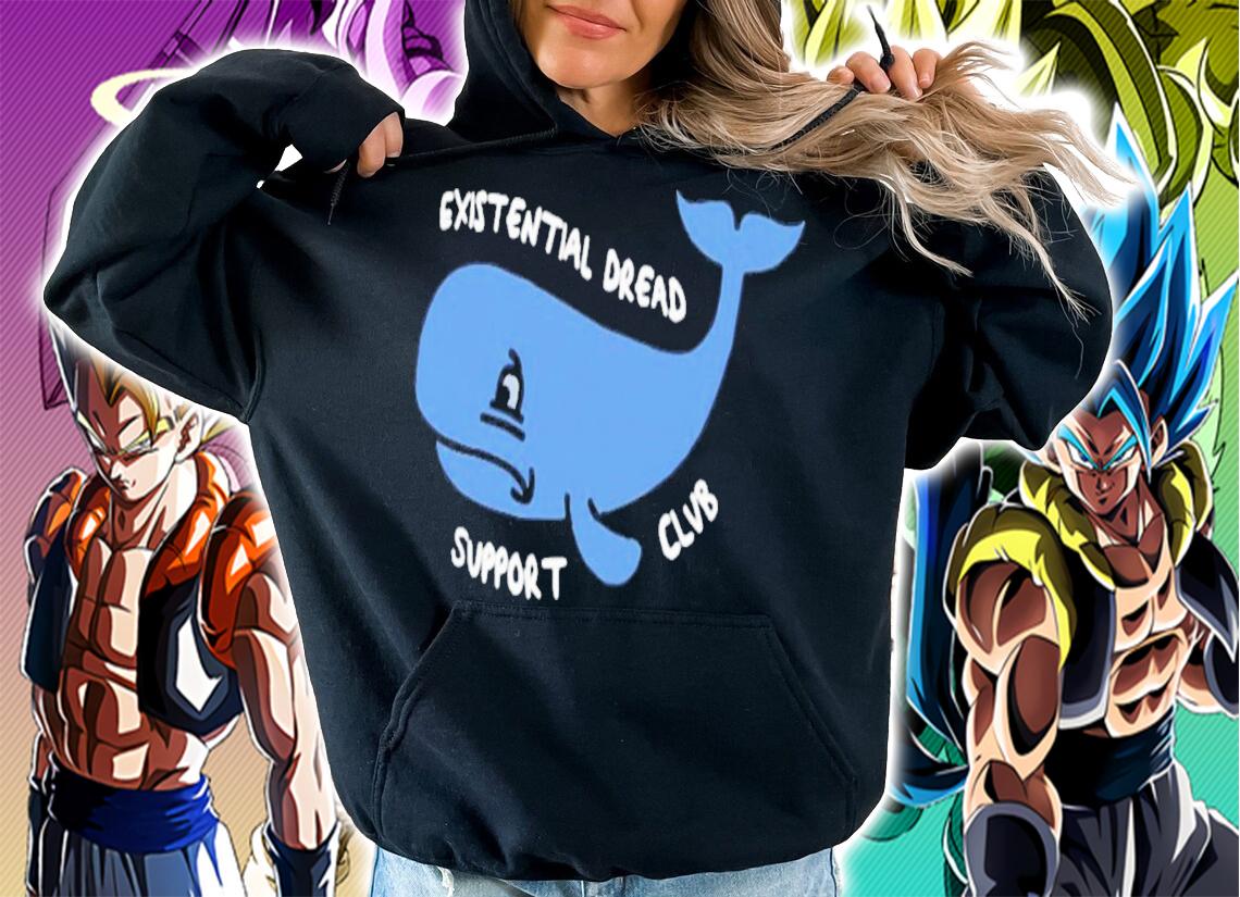 Charcoal Grey Existential Dread Support Club T-Shirt t-shirt hoodie