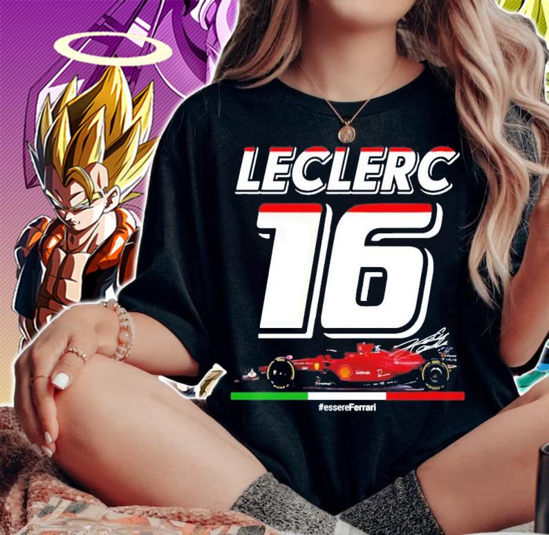 Charles Leclerc F1 Scuderia Ferrari 16 T-Shirt t-shirt woman shirt