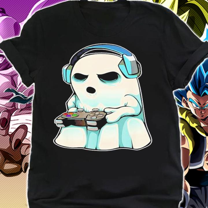 Gamer Ghost Lazy Halloween Costume Cool Video-Game Gaming T-Shirt t-shirt shirt
