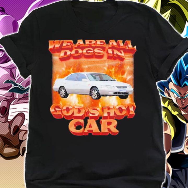 Swag Stimulus We Are All Dogs In God's Hot Car T-Shirt t-shirt
