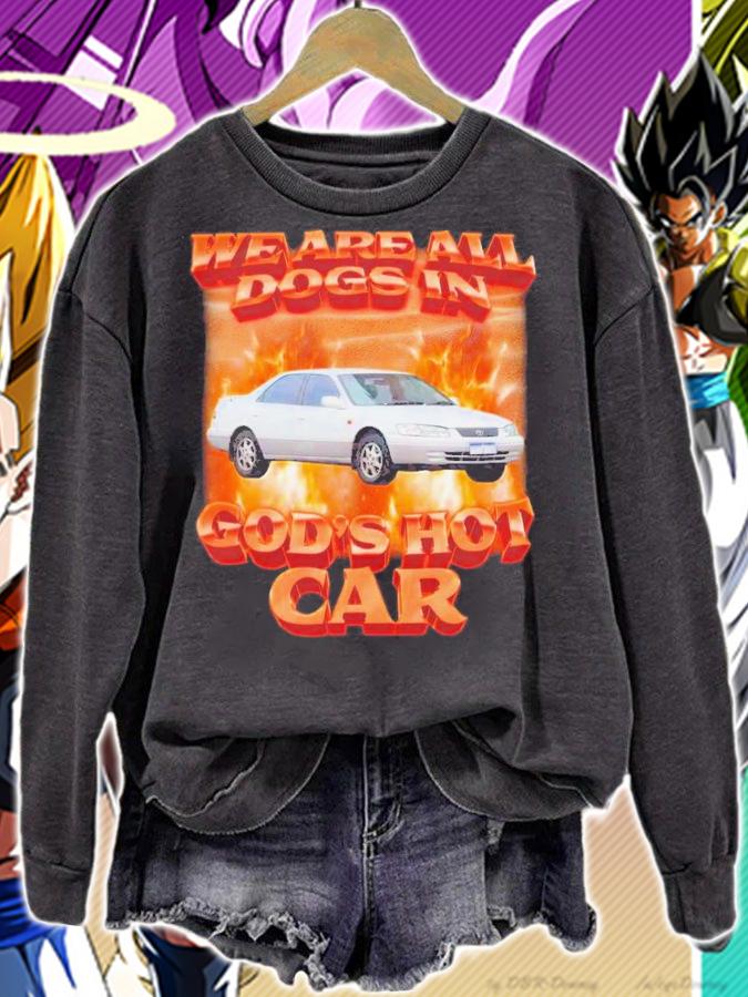 Swag Stimulus We Are All Dogs In God's Hot Car T-Shirt t-shirt