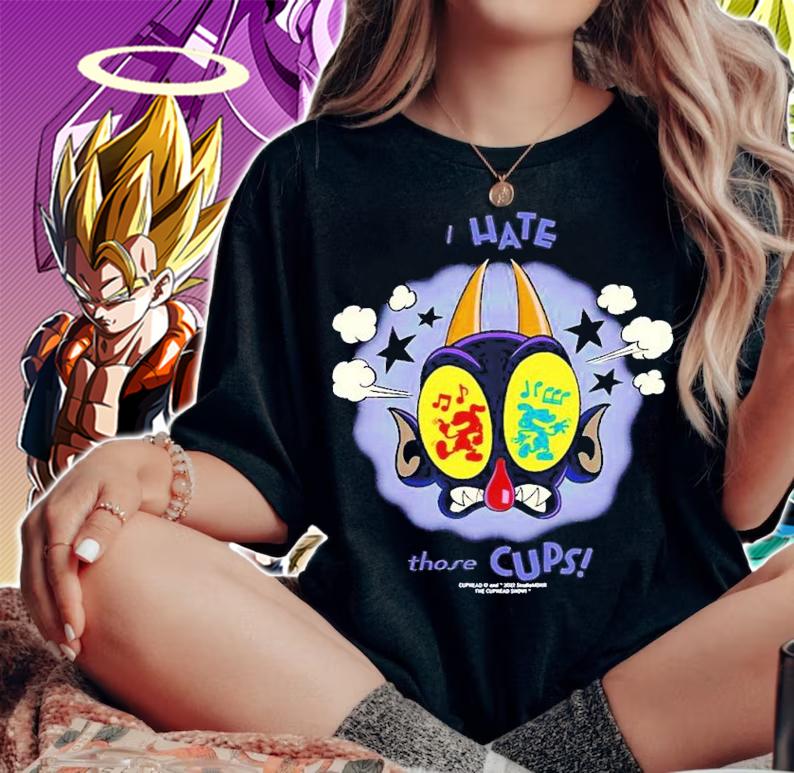 The Cuphead Show The Devil I Hate Those Cups shirt t-shirt woman shirt