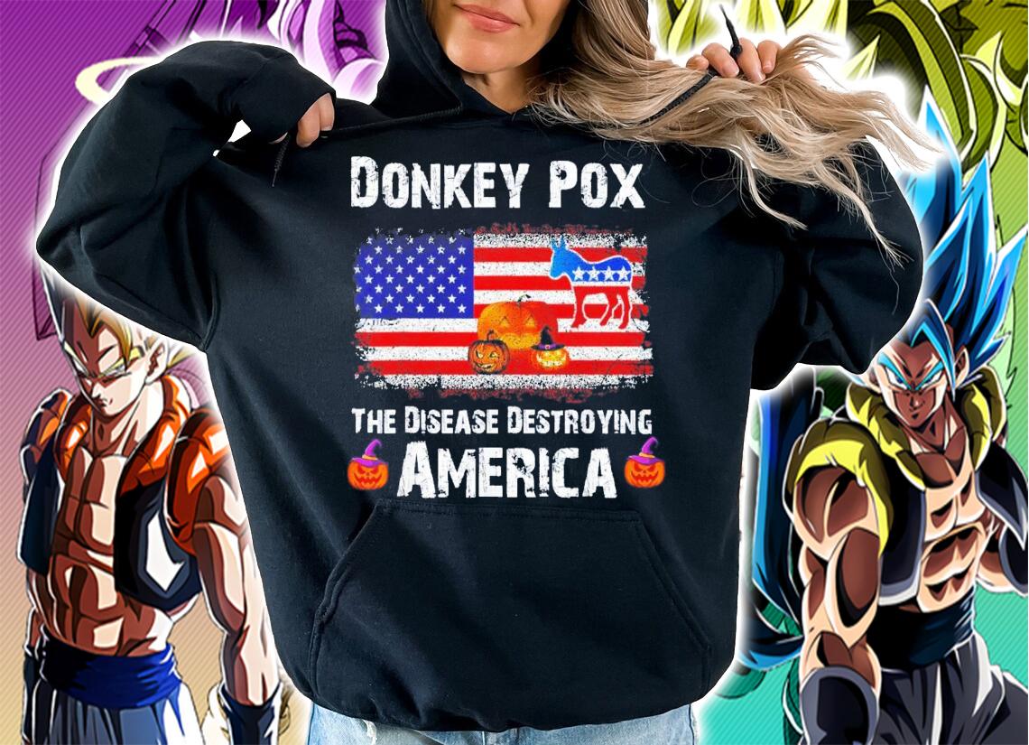 Donkey Pox The Disease Destroying America Anti Biden Halloween T-Shirt t-shirt