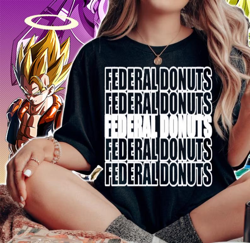 Federal Donuts Repeat Design Donuts T-Shirt t-shirt woman shirt