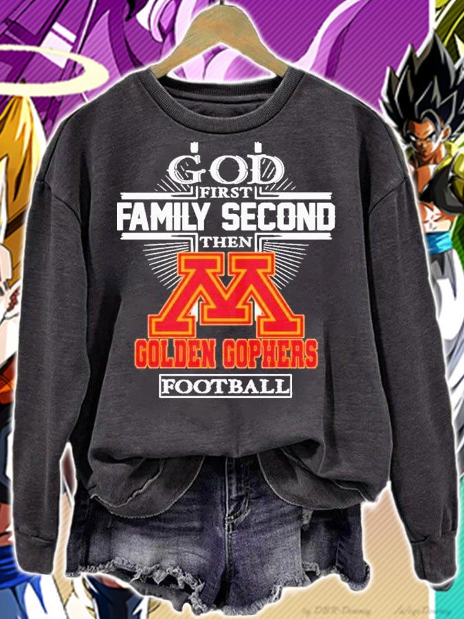 God First Family Second Then Minnesota Golden Gophers Football 2022 Shirt t-shirt sweatshirt