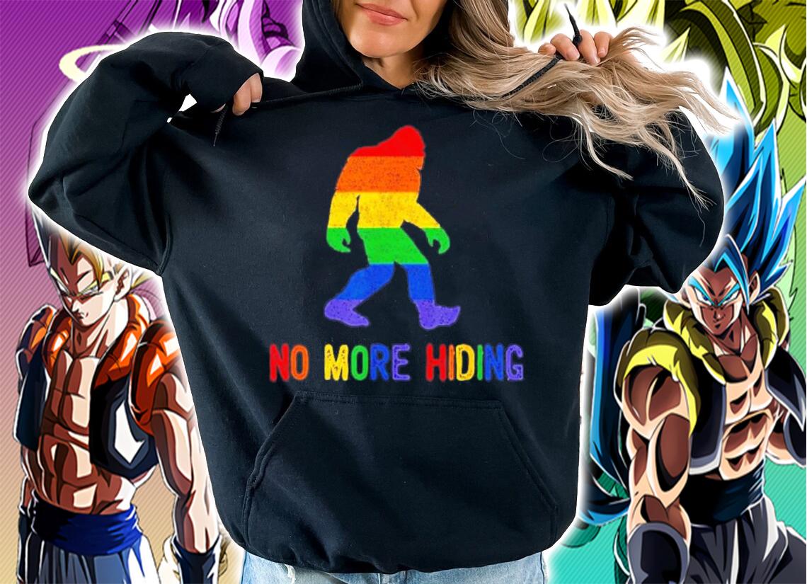 LGBT Bigfoot No More Hiding Shirt t-shirt hoodie