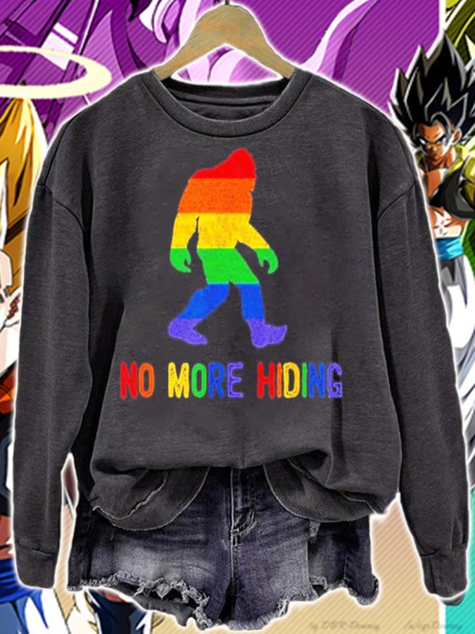 LGBT Bigfoot No More Hiding Shirt t-shirt sweatshirt