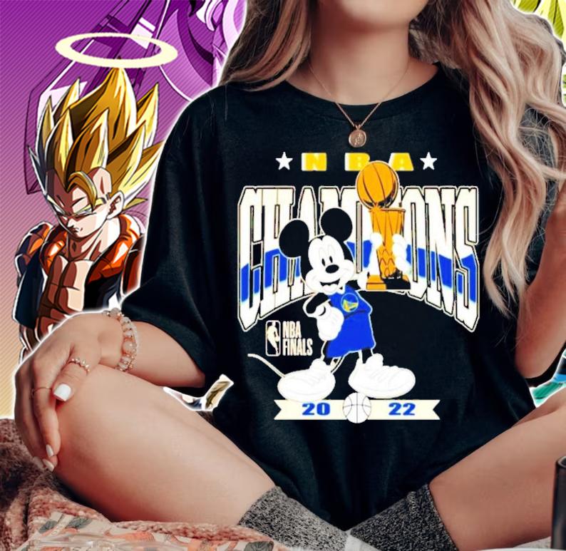 Mickey Mouse Golden State Warriors NBA Finals Champions 2022 shirt t-shirt woman shirt