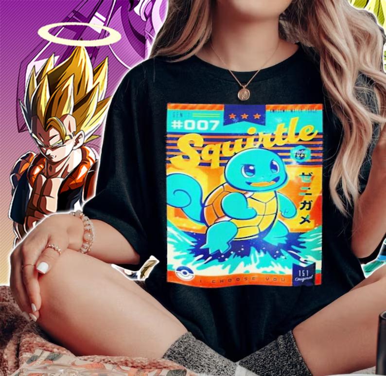 Pokemon Squirtle T-Shirt t-shirt woman shirt