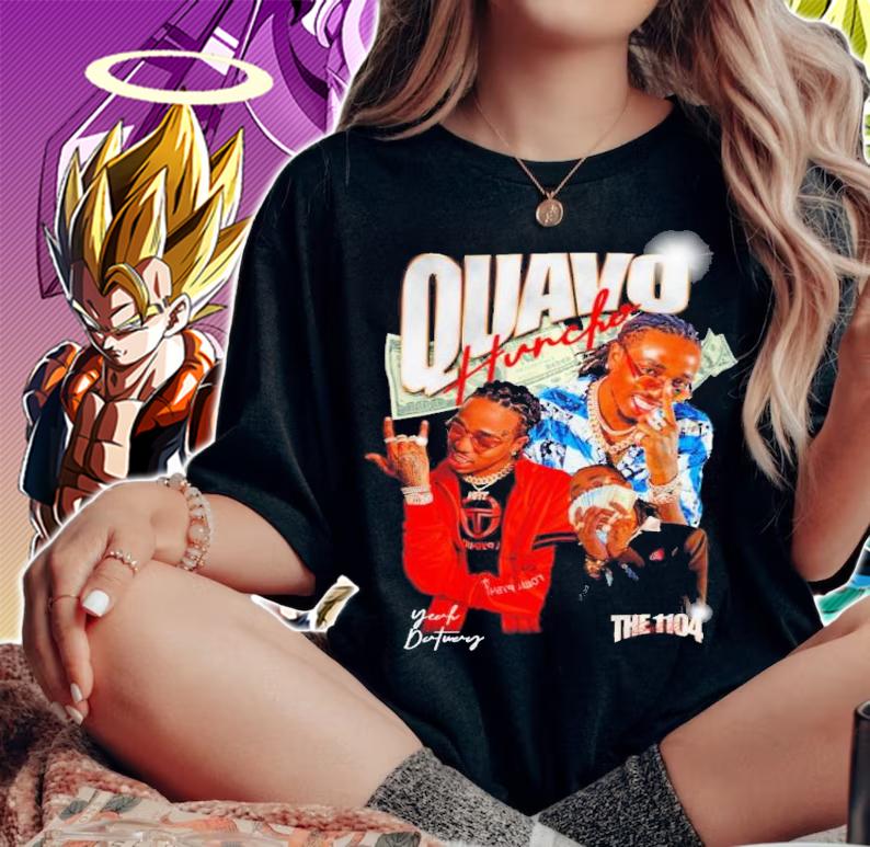 Quavo Huncho Bootleg American Rapper Musician Shirt t-shirt woman shirt
