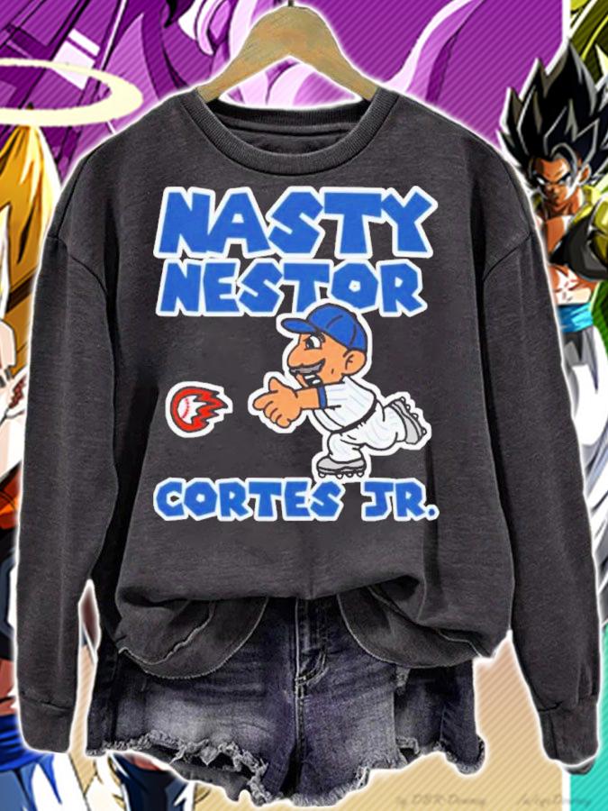 Nasty Nestor Cortes Jr Wearing A Mario Inspired Cortes Shirt t-shirt sweatshirt