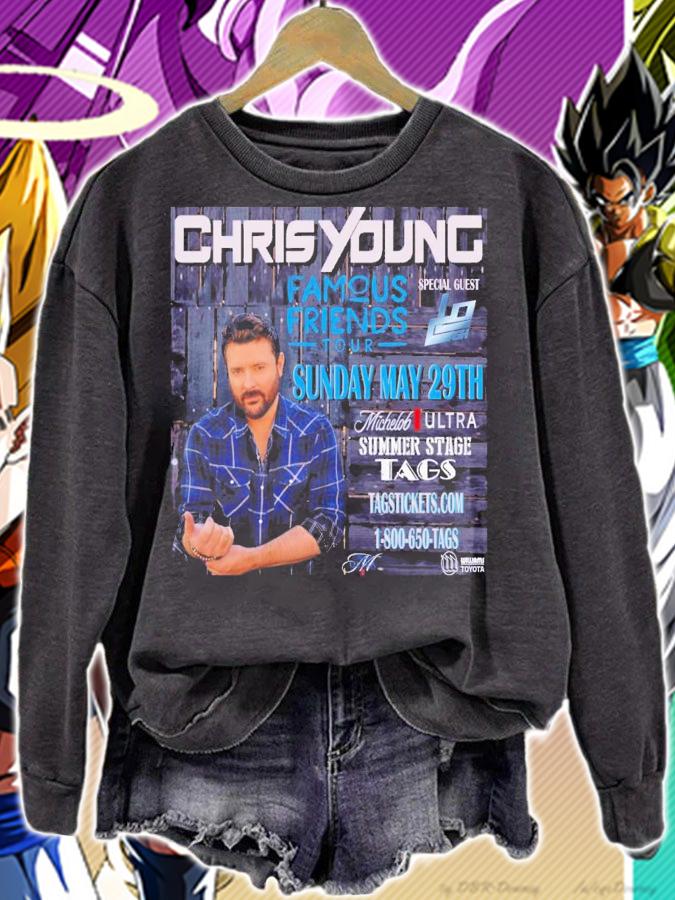 New Tour 2022 Famous Friends Tour Chris Young T-Shirt t-shirt sweatshirt