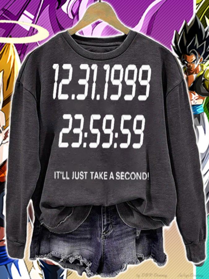 Official Moschino Y2k 12 31 1999 It'll Just Take A Second Shirt t-shirt