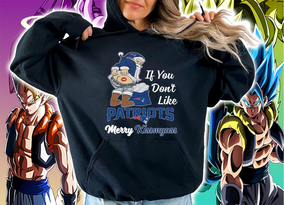 Santa Claus If You Dont Like New England Patriots Merry Kissmyass Christmas t-shirt