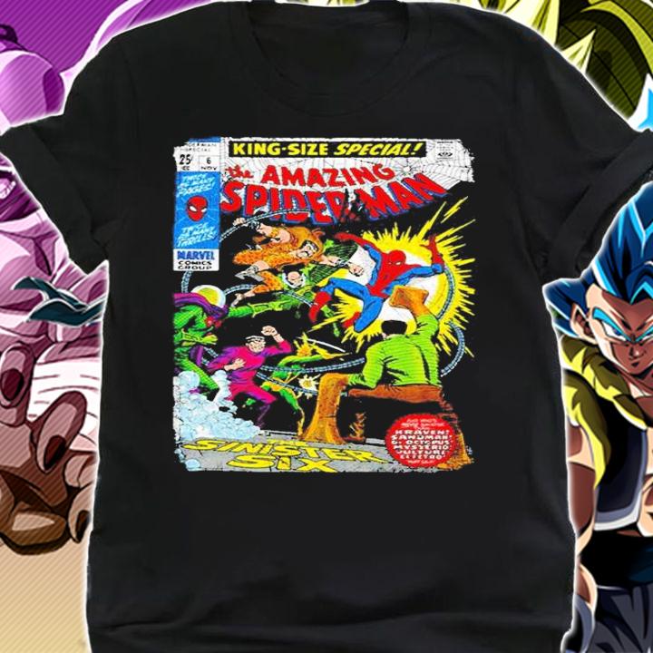 Spider-Man Sinister Six Comic Rerto shirt t-shirt shirt