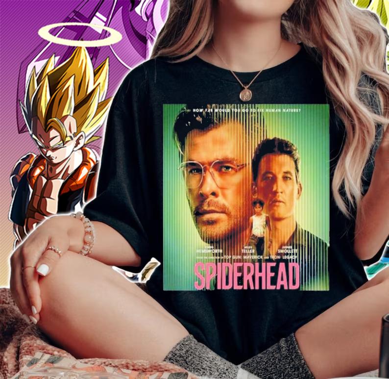 Spiderhead Chris Hemsworth Miles Teller Jurnee Smollett Shirt t-shirt woman shirt