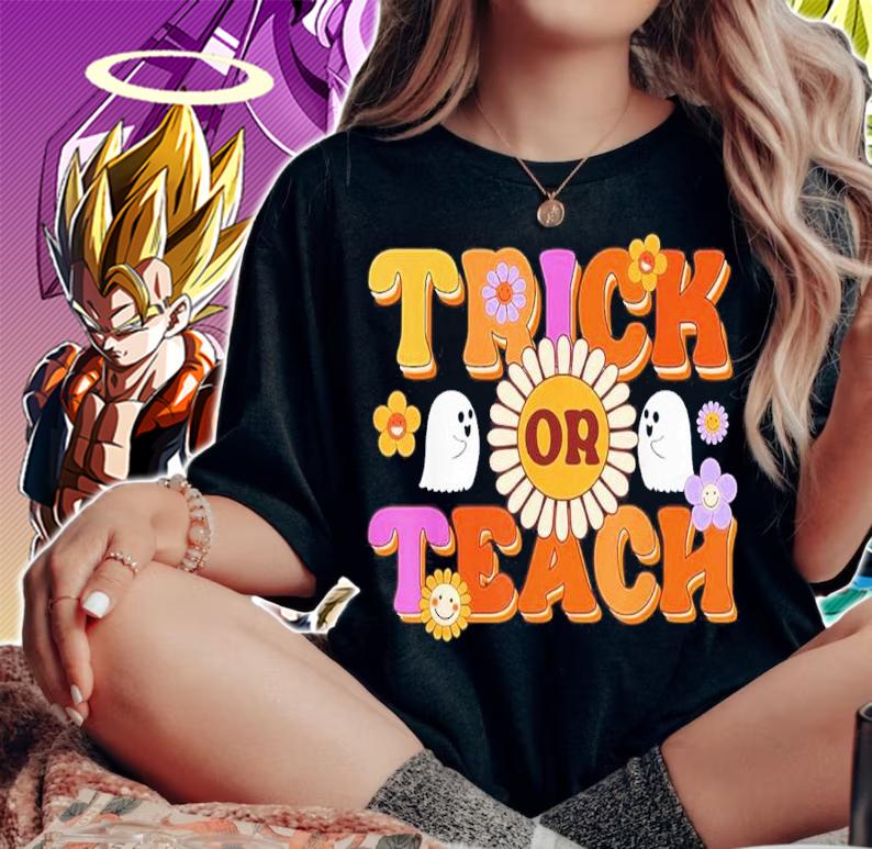 Teacher Halloween Trick Or Teach Ghost Teacher Halloween Shirt t-shirt