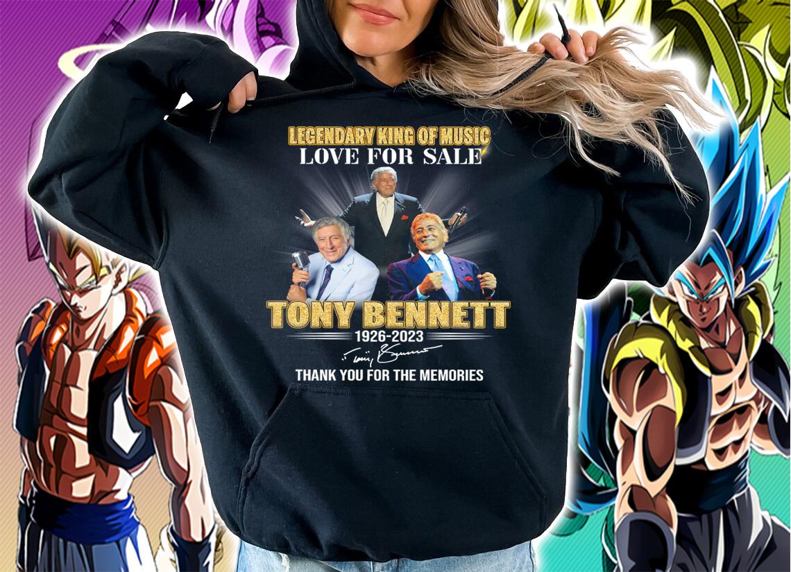 Legendary King Of Music Love For Sale Tony Bennett 1926-2023 Signature t-shirt