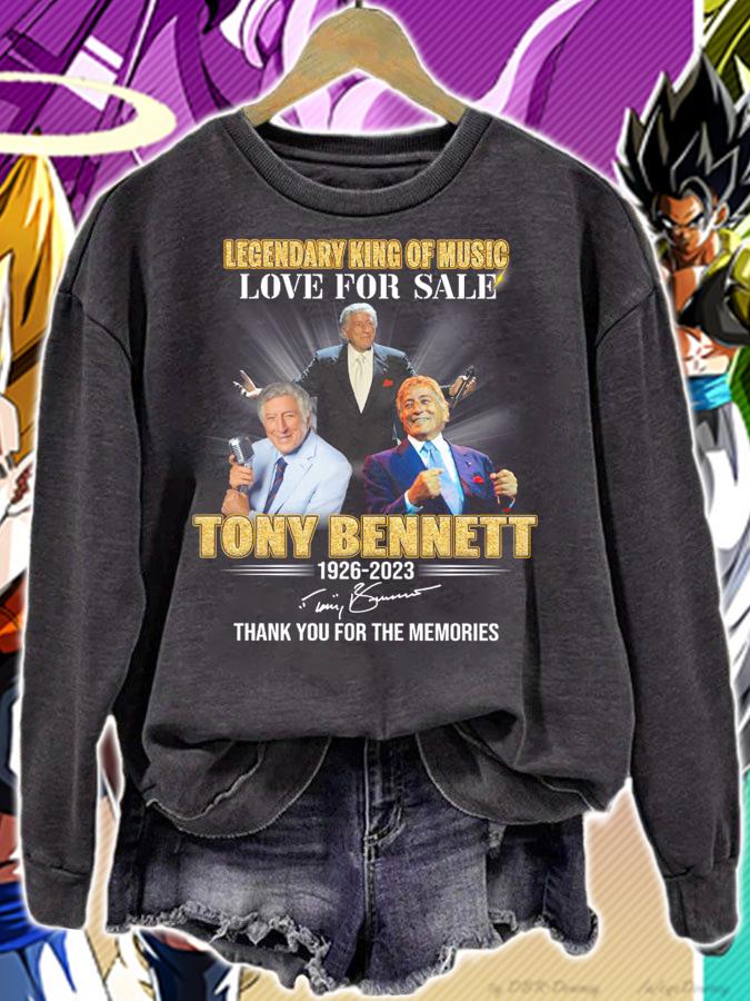 Legendary King Of Music Love For Sale Tony Bennett 1926-2023 Signature t-shirt